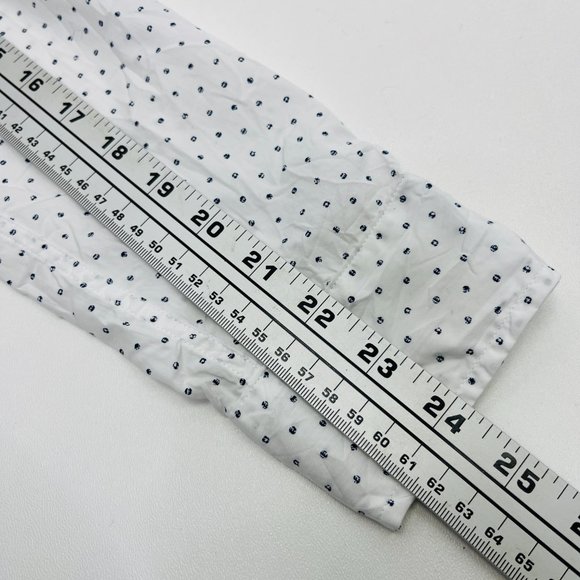 Frank & Eileen Barry White Printed Crinkle Shirt - Picture 8 of 12